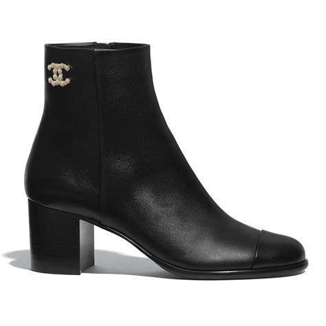 black chanel background|chanel black ankle boots.